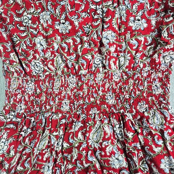 Feather Bone Wom Sz 4 Anthropologie Corset Waist Boho Piratecore Hippie Blouse - Picture 12 of 12